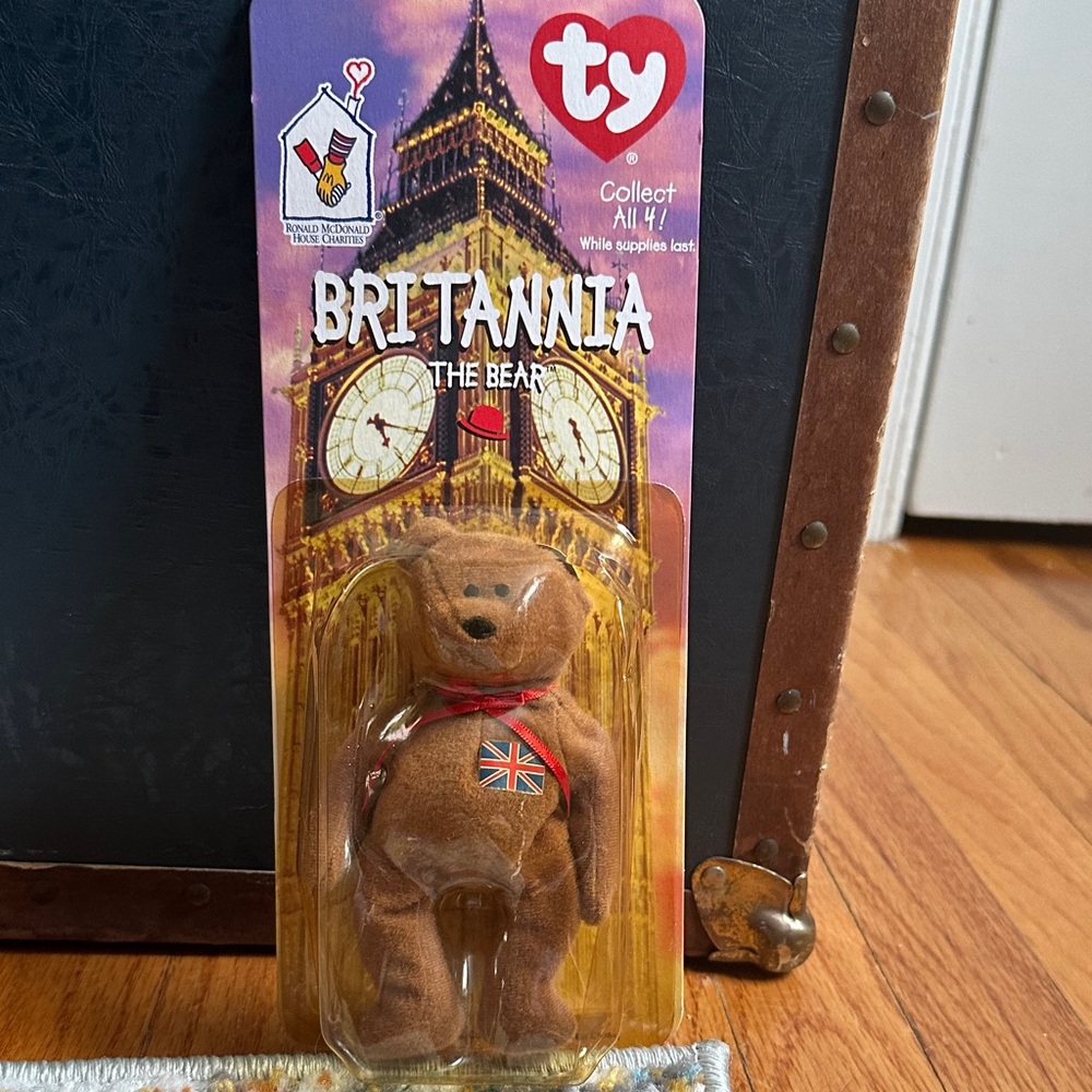 Rare Collectible Britannia Beanie Baby with Errors